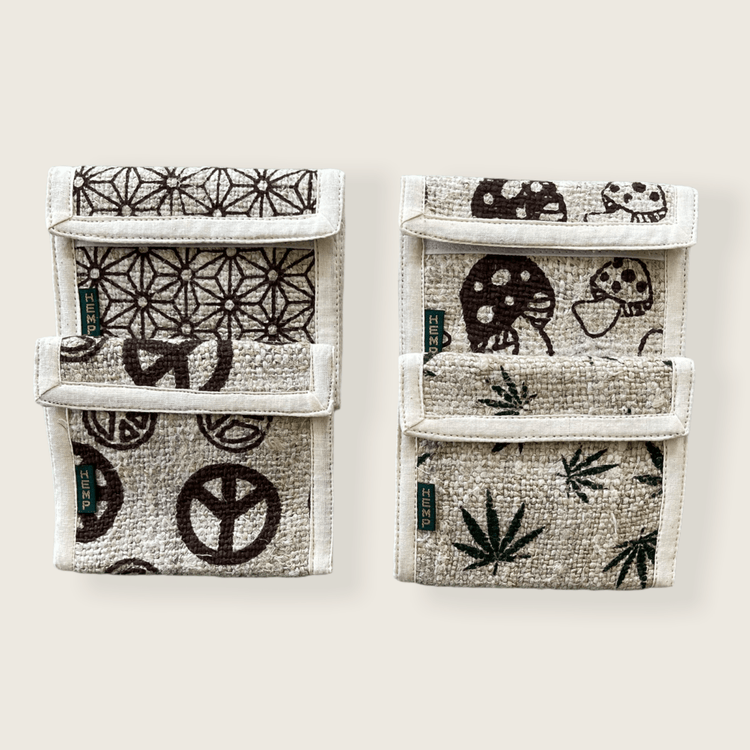 Men's Bi-fold Hemp Wallets
