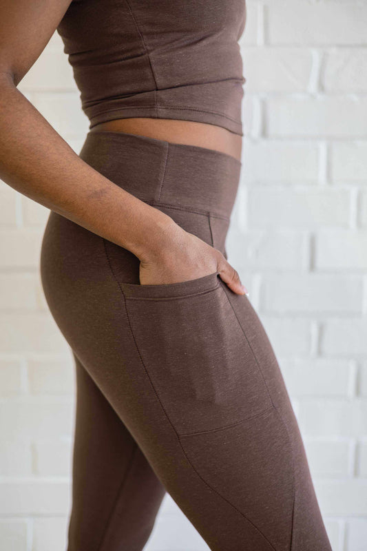Hemp Capri Leggings with Pockets