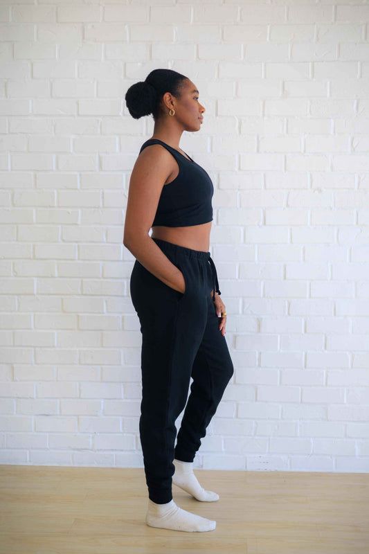 Womens Fleece Joggers - Eco-Friendly Hemp & Organic Cotton for Comfort