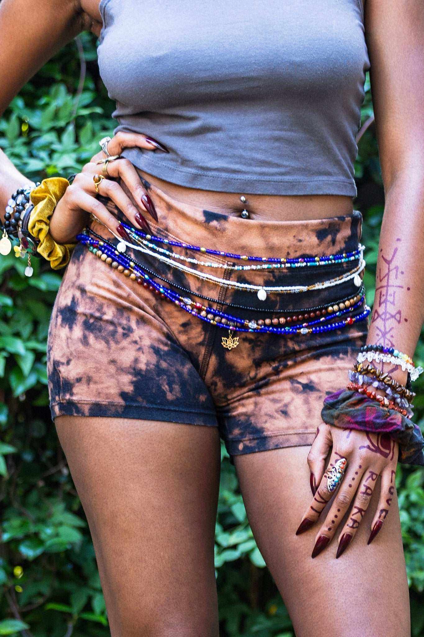Hemp Shorts - Tie Dye Yoga Shorts