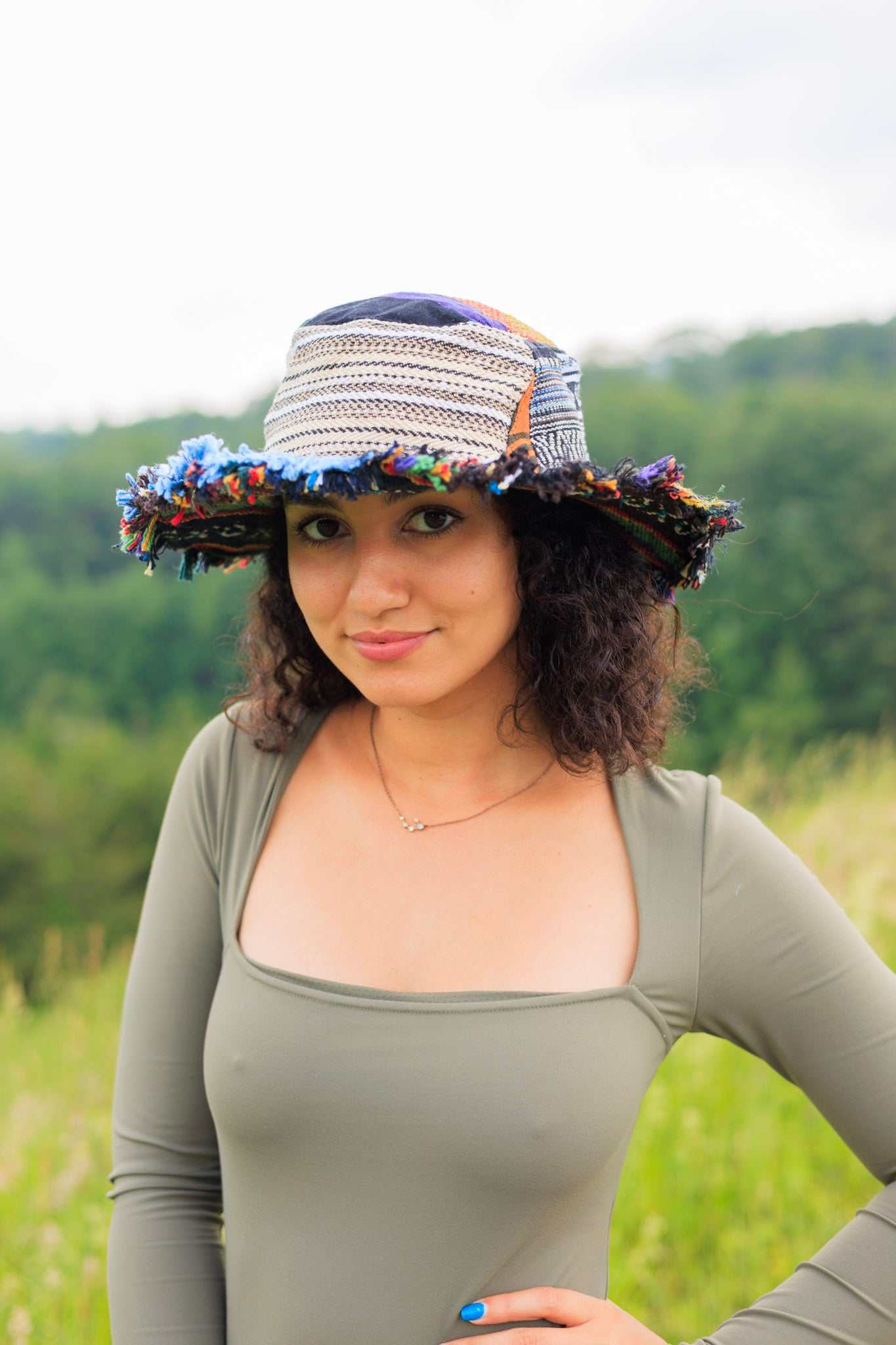 Patchwork Hat - Eco-friendly Hemp Sun Hat