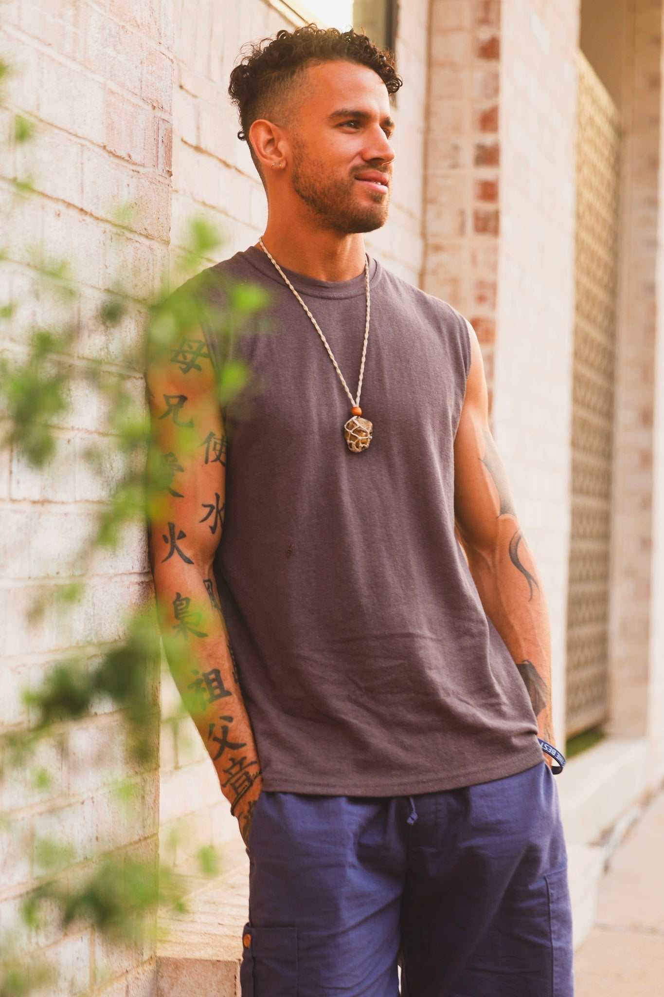 Mens Sleeveless Shirt | Hemp and Organic Cotton T-Shirt|Asatre
