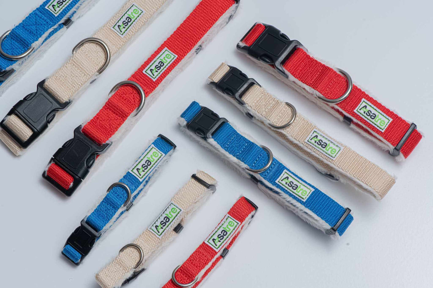 Hemp Dog Collar and Leash Set (Beige)