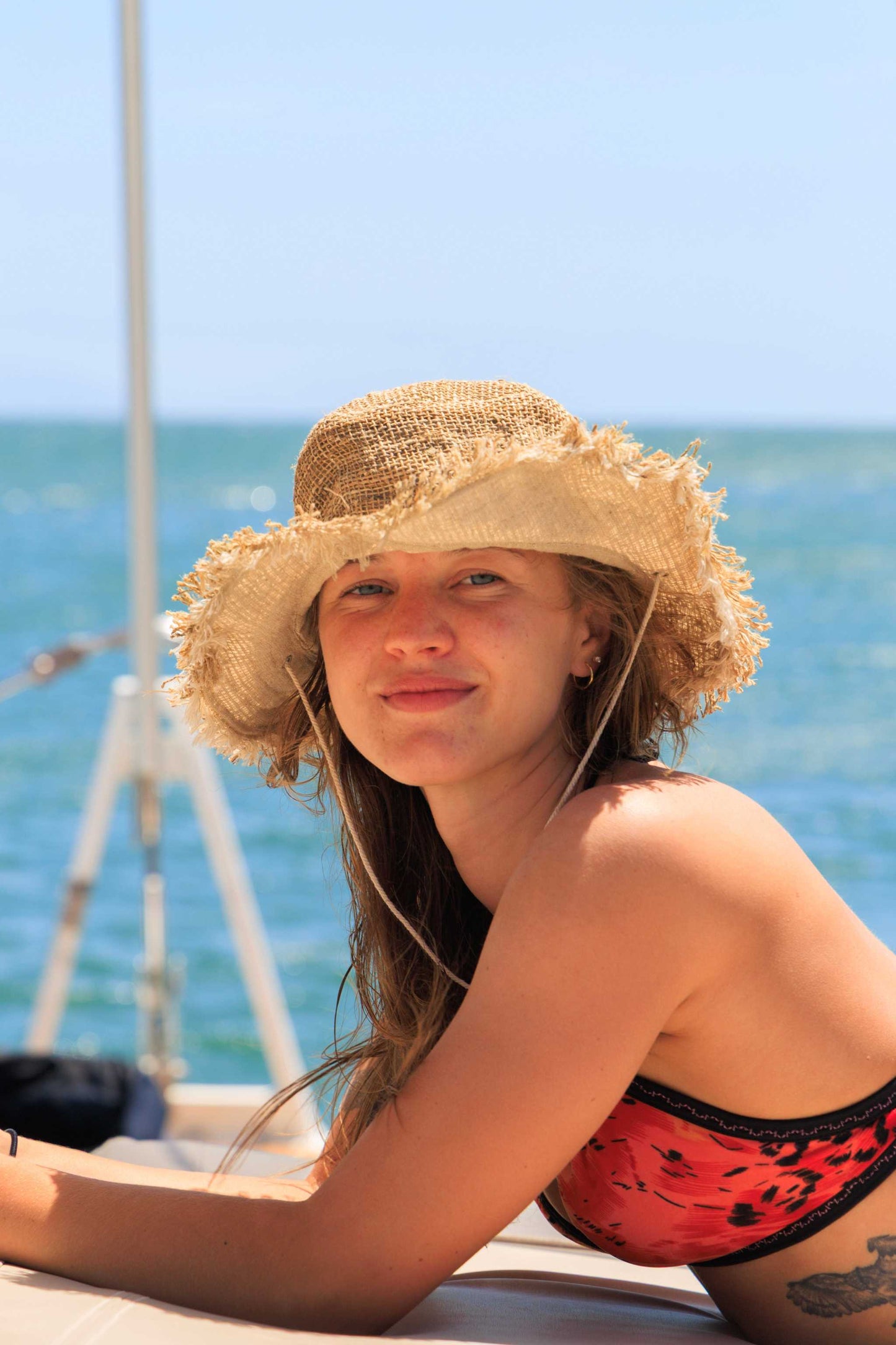 Hemp Safari Hat with Adjustable Chin Strap