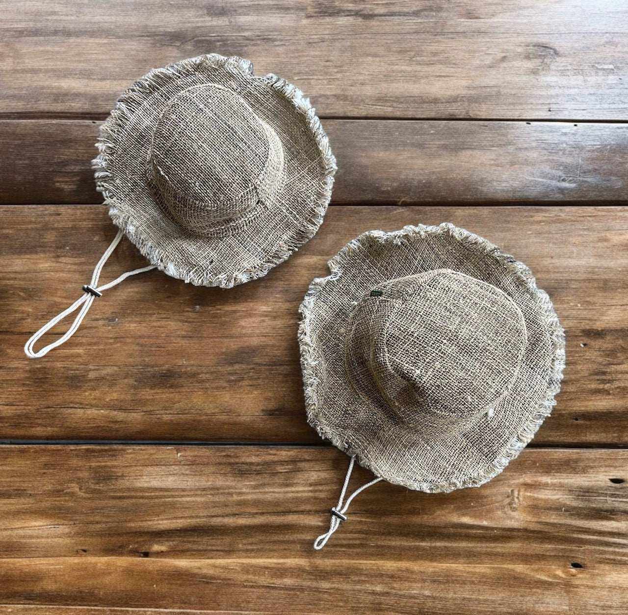 Hemp Safari Hat with Adjustable Chin Strap
