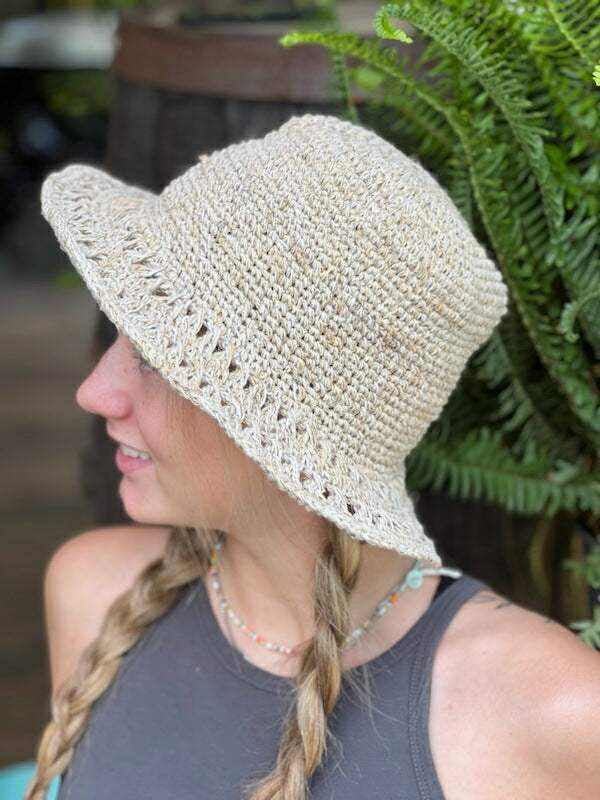 Crochet Sun Hat - Hemp