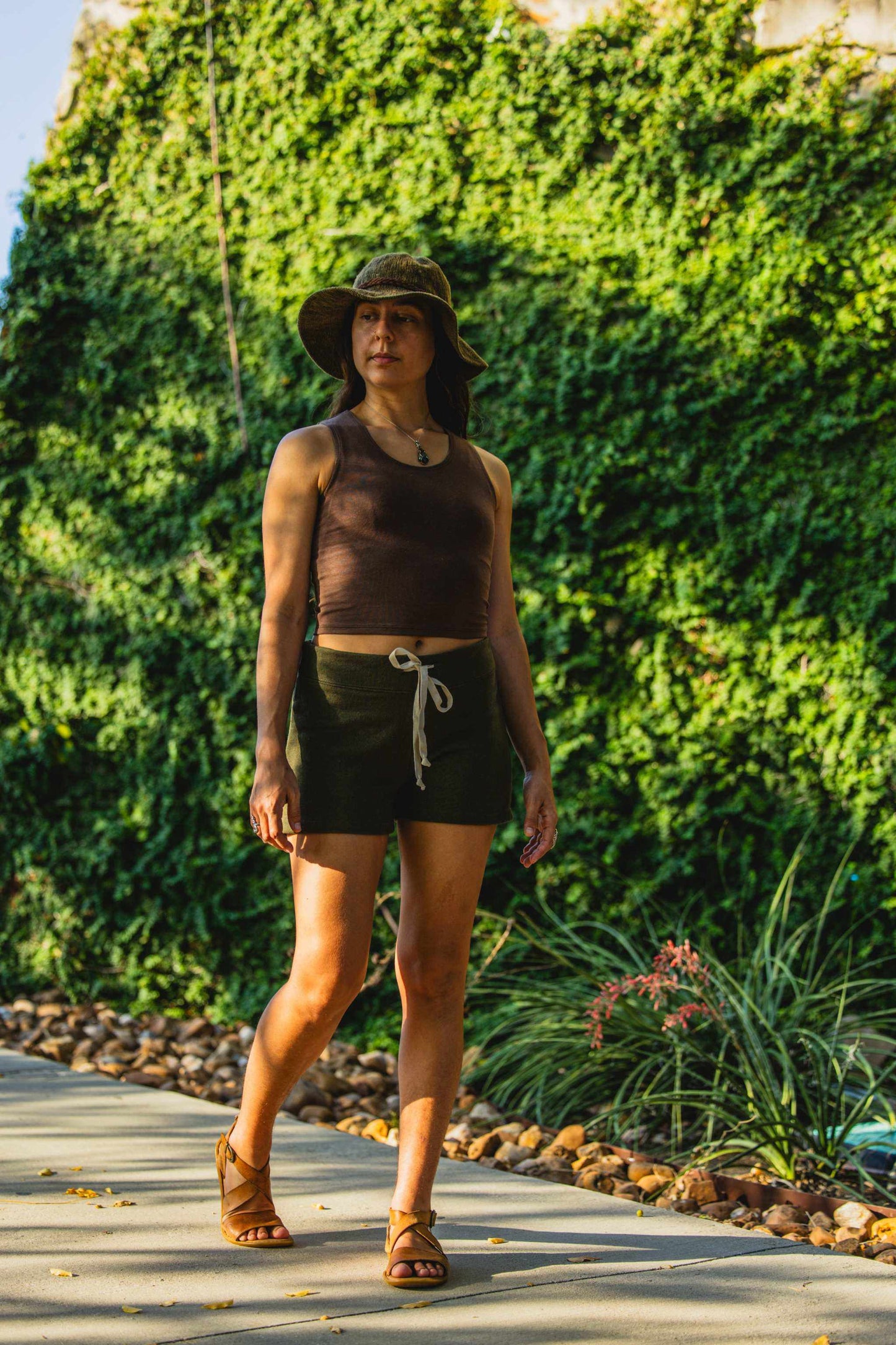 Hemp Shorts for Women - Organic Cotton Terry, Elastic-Free