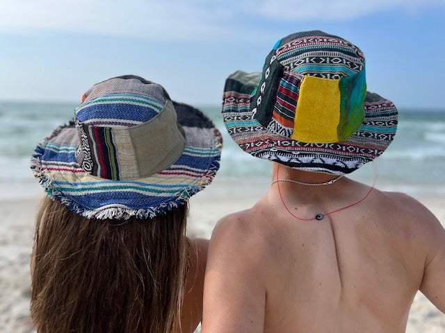 Patchwork Hat - Eco-friendly Hemp Sun Hat