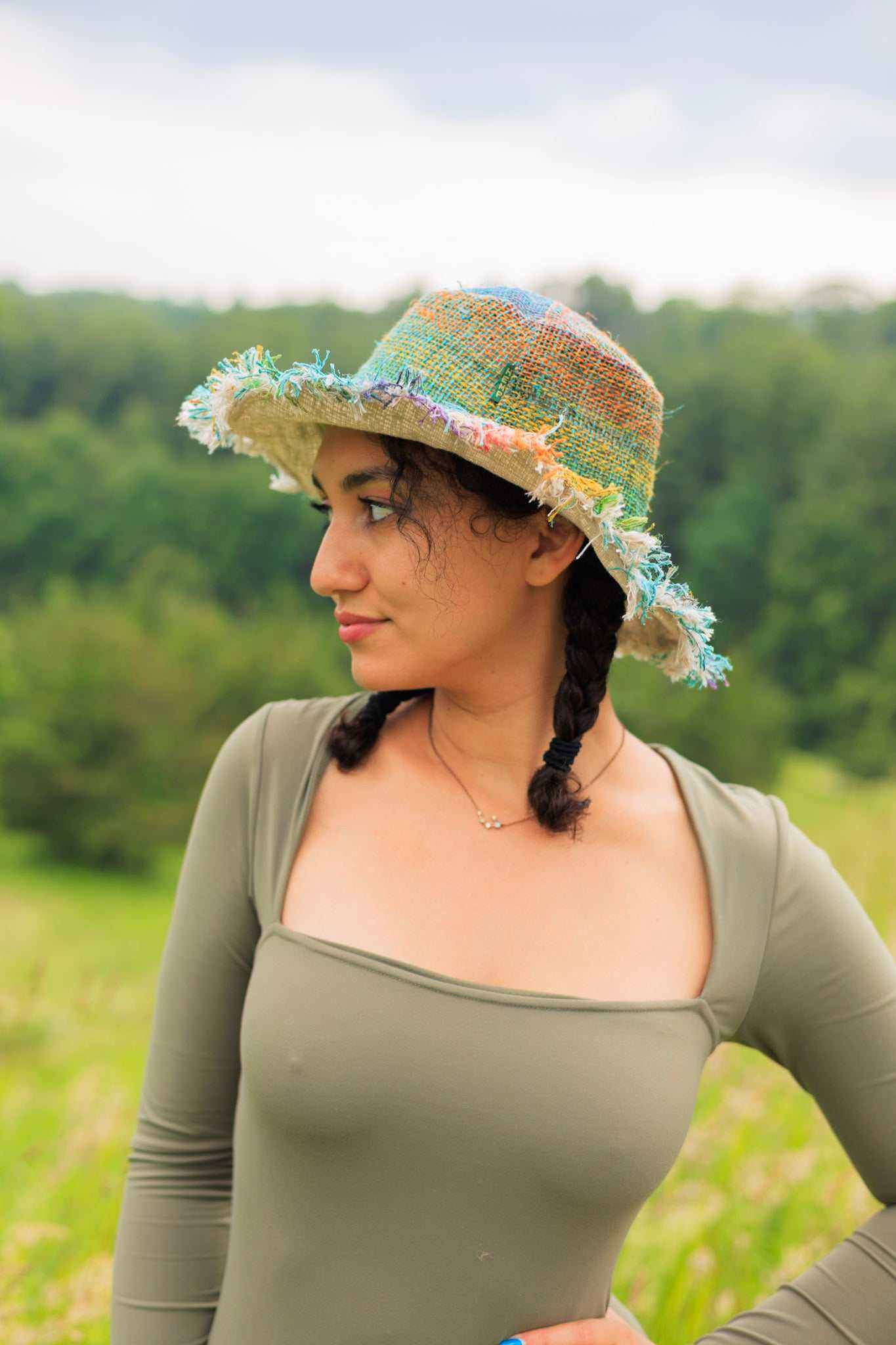 Hemp Hat - Multi-Color Rainbow Stylish and Eco-Friendly Sun Protection