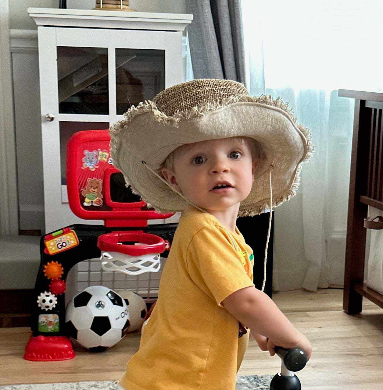 Hemp Safari Hat with Adjustable Chin Strap