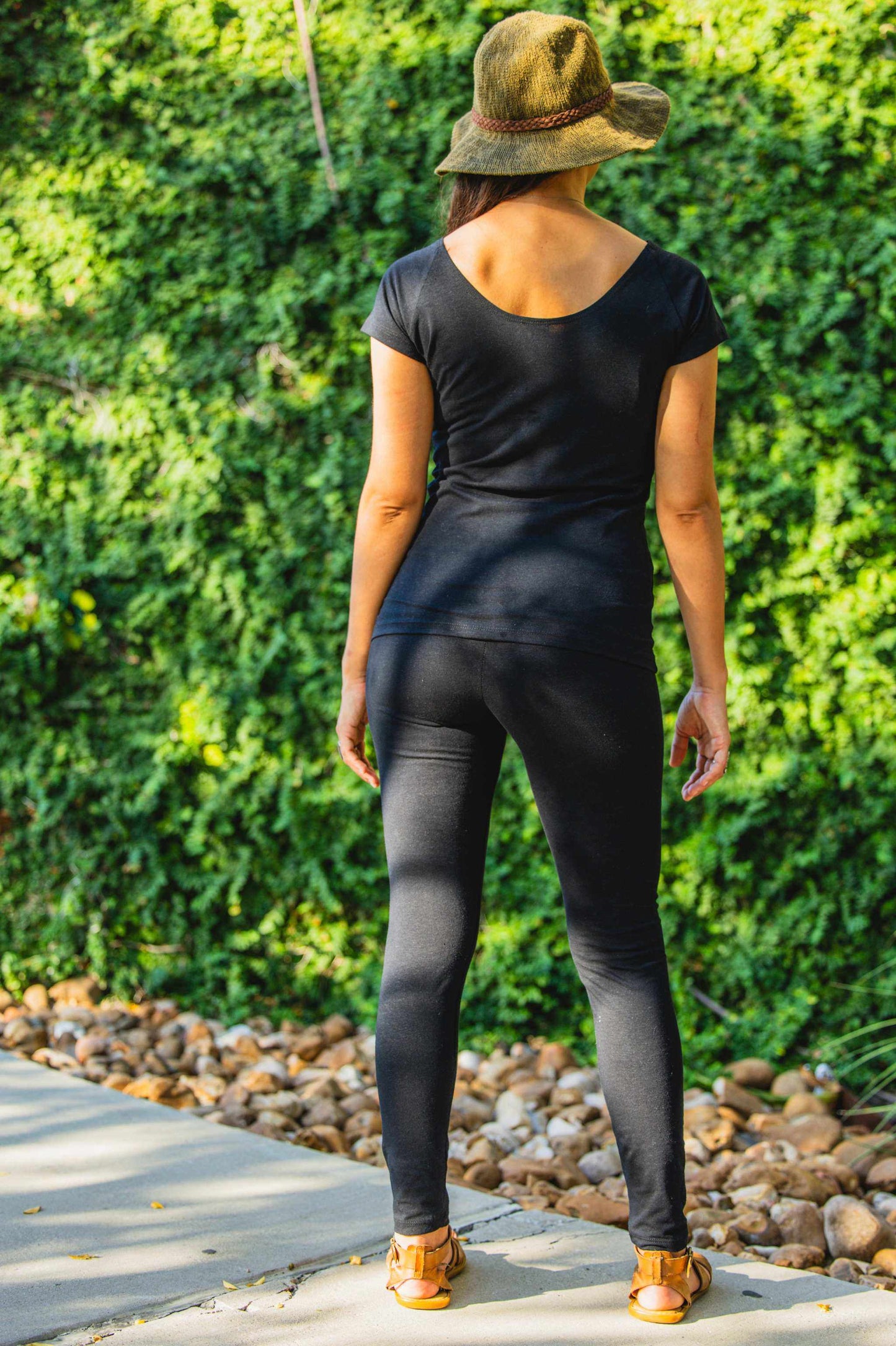 Hemp Shirt Scoop Neck Top - Hemp Short Sleeve Casual Shirt|Asatre