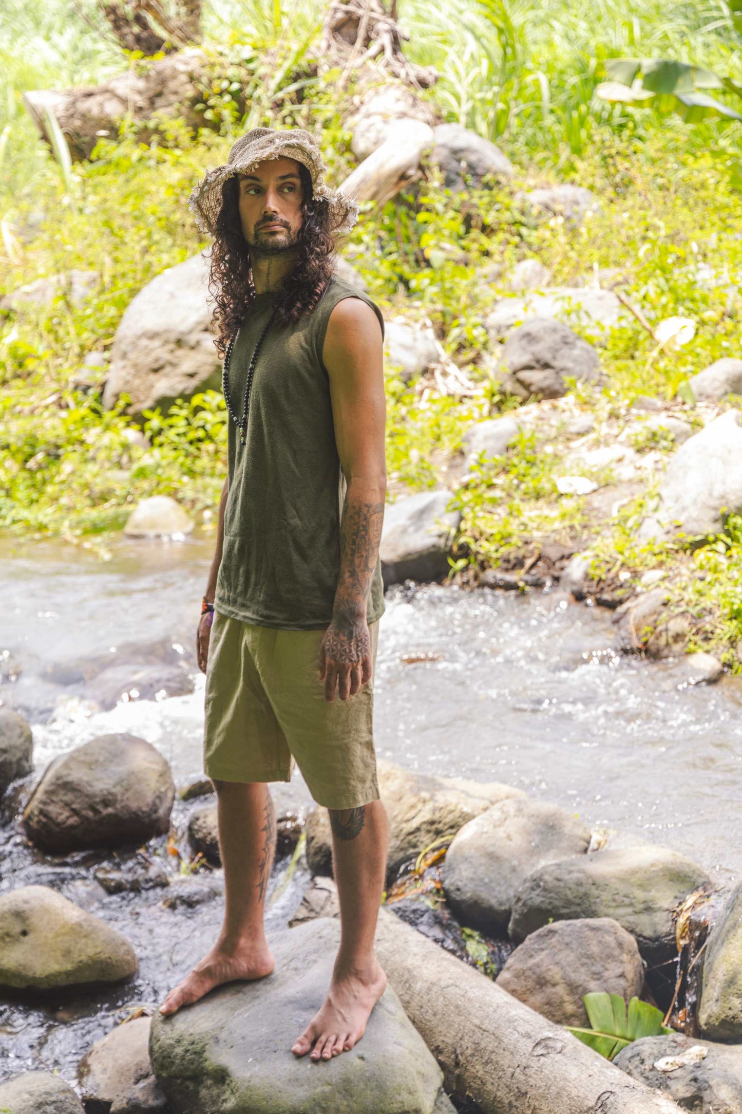 Mens Hemp Tank Top – Breathable Organic Cotton Blend for Workouts & Casual