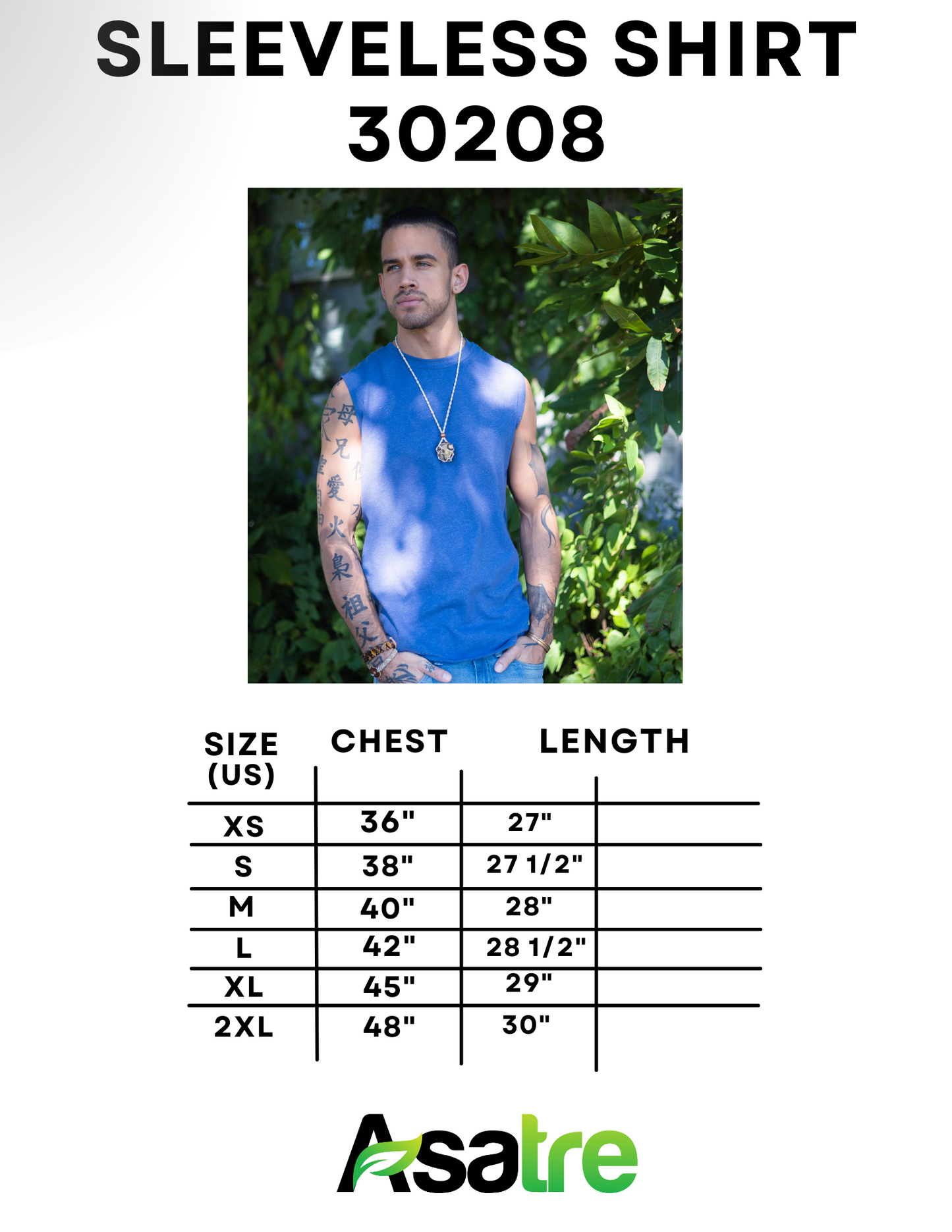 Mens Sleeveless Shirt | Hemp & Organic Cotton T-Shirt|Asatre