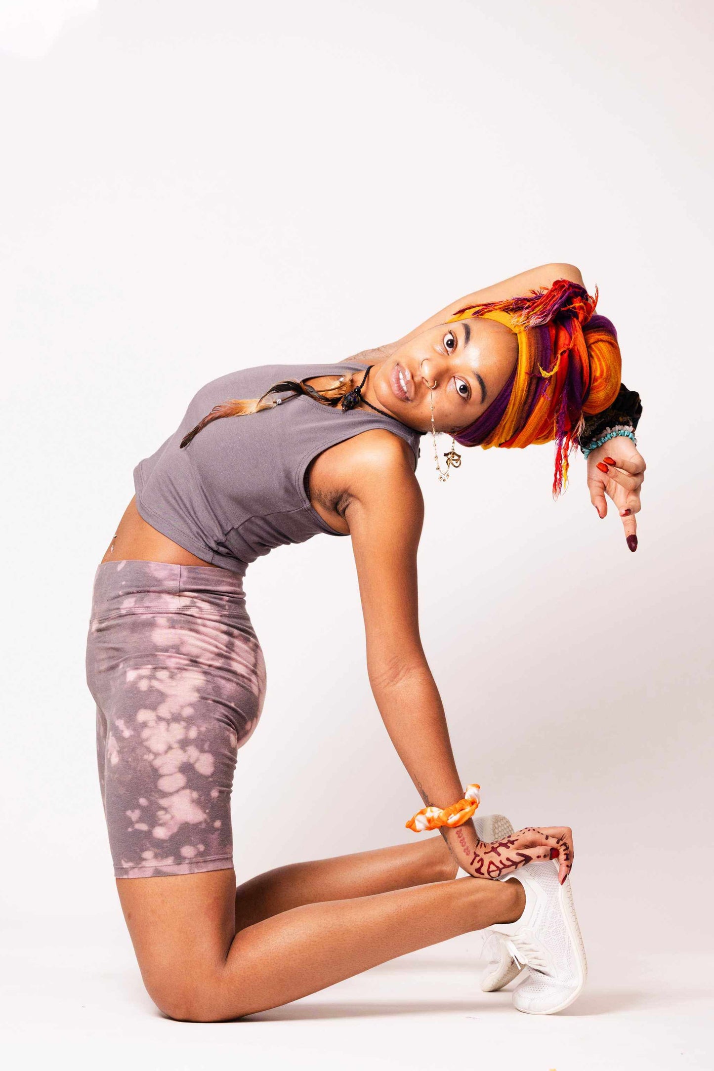 Tie Dye Shorts - Hemp Blend, Comfort & Style Bike Shorts|Asatre