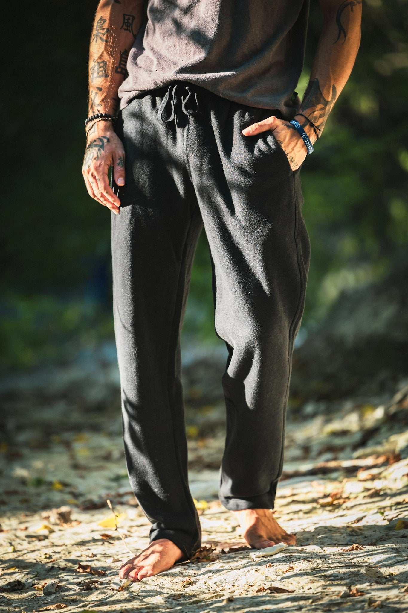 Slim fleece pants deals