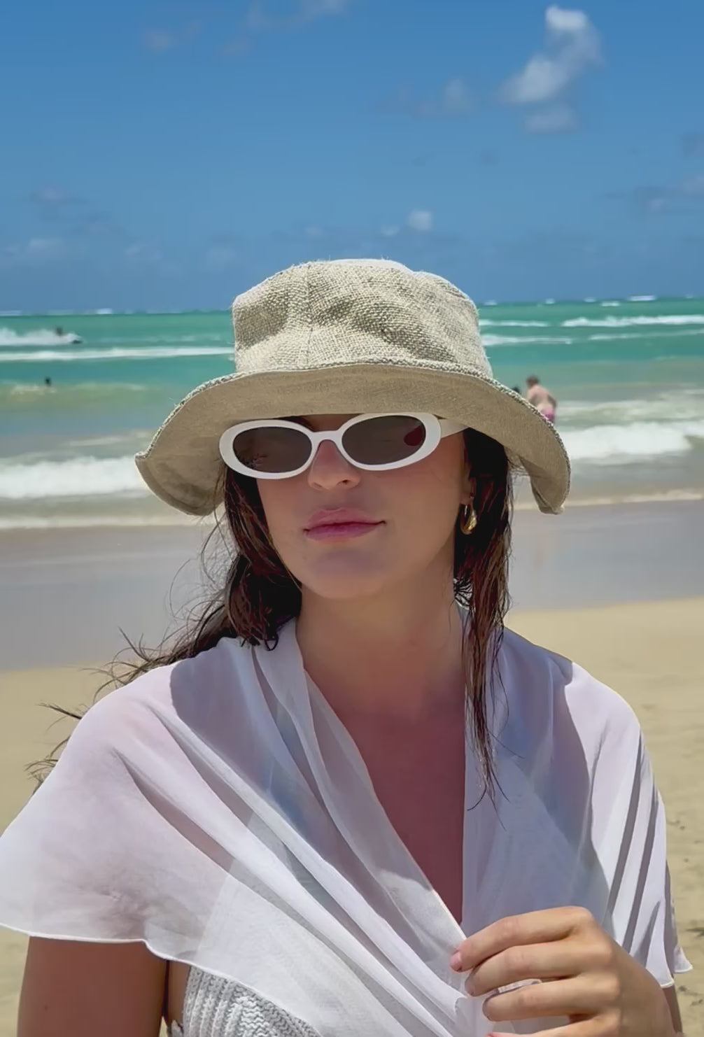 Hemp Sun Hat - Solid Natural