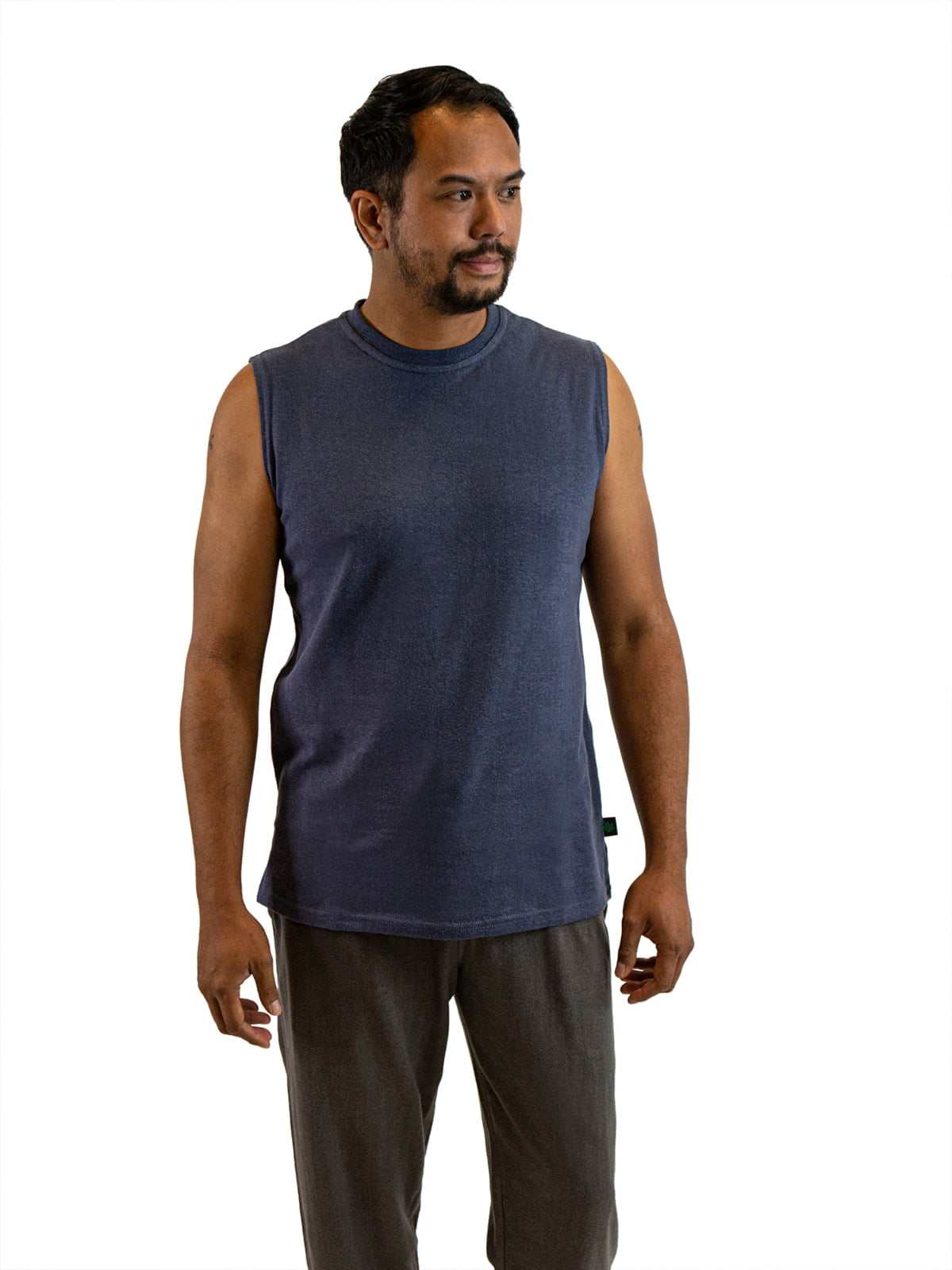 Mens Sleeveless Shirt | Hemp & Organic Cotton T-Shirt|Asatre