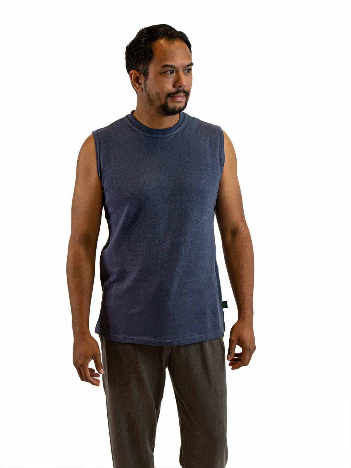 Mens Sleeveless Shirt | Hemp & Organic Cotton T-Shirt|Asatre