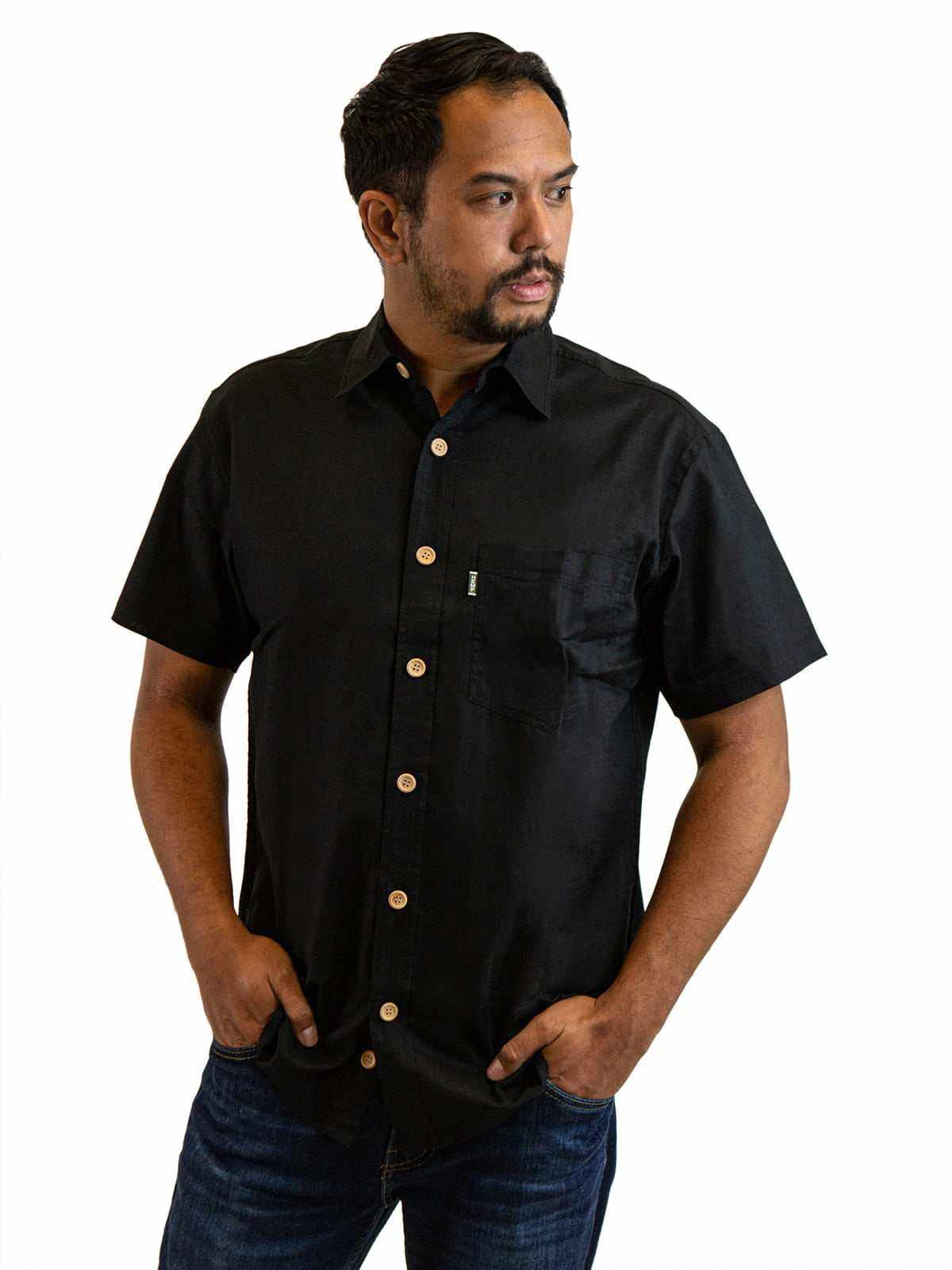 Hemp Shirt - Men's Eco-Friendly Hemp and Cotton Camp Shirt