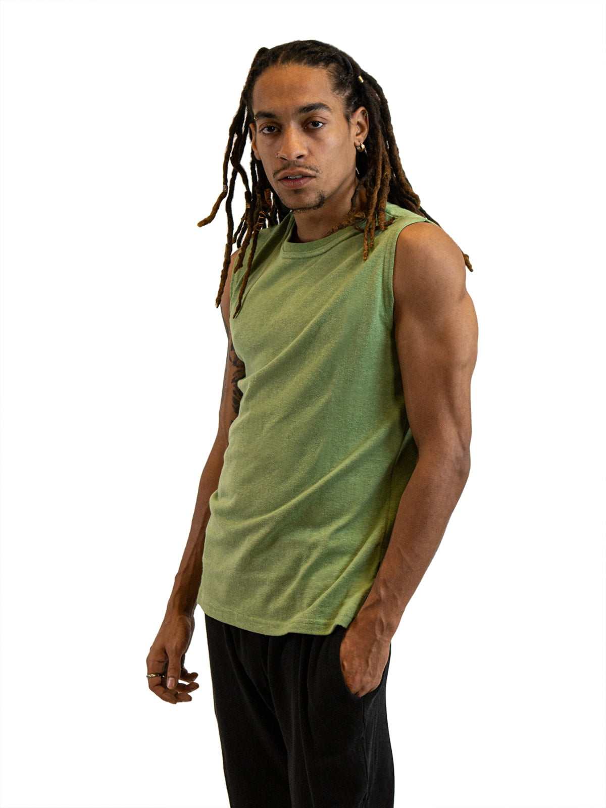 Mens Sleeveless Shirt | Hemp & Organic Cotton T-Shirt|Asatre