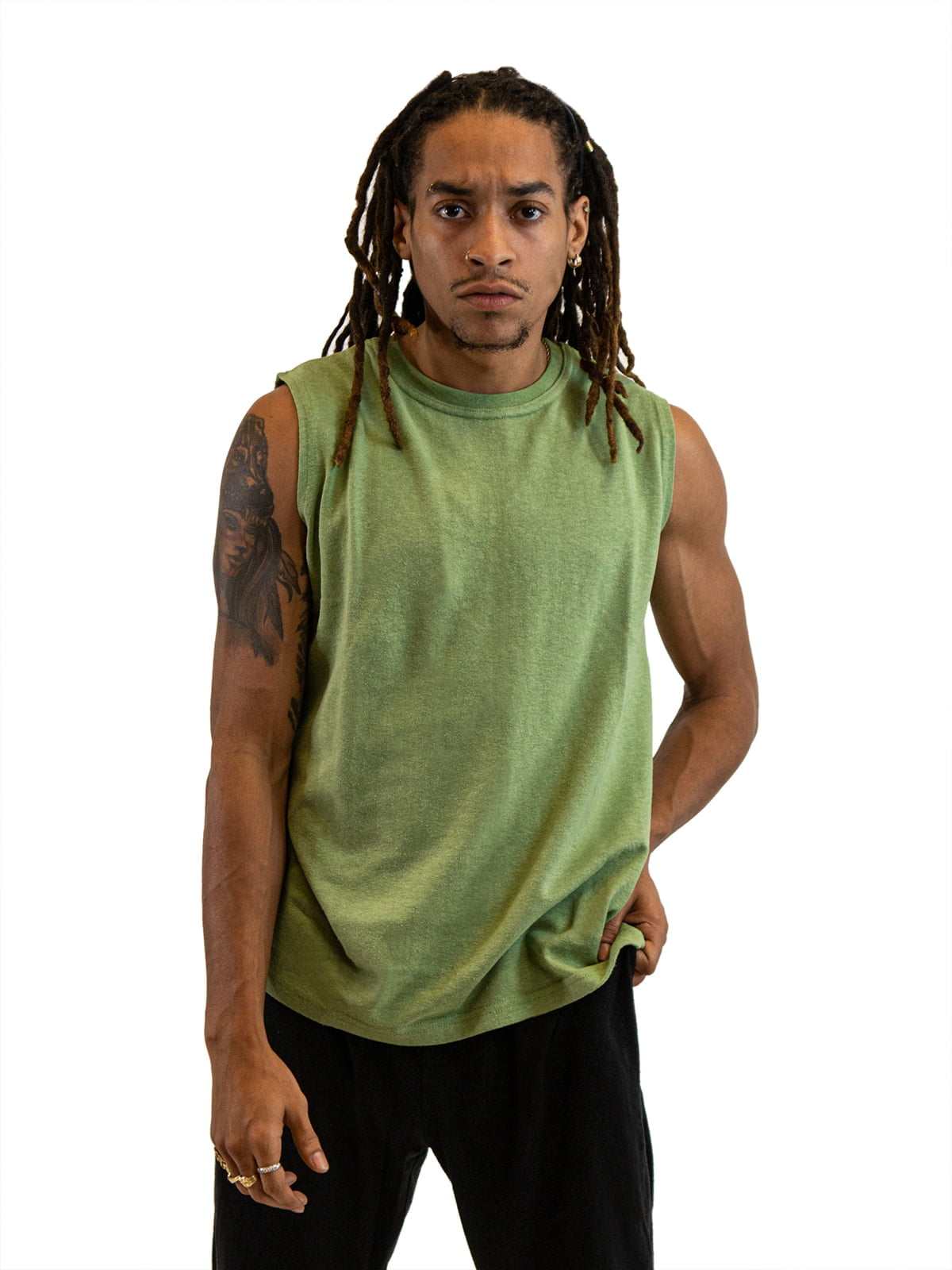 Mens Sleeveless Shirt | Hemp & Organic Cotton T-Shirt|Asatre
