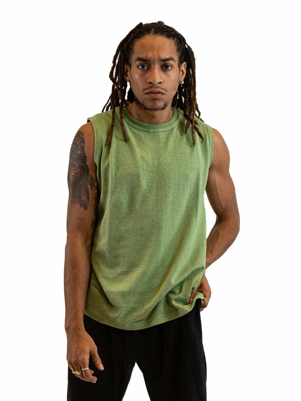 Mens Sleeveless Shirt | Hemp & Organic Cotton T-Shirt|Asatre