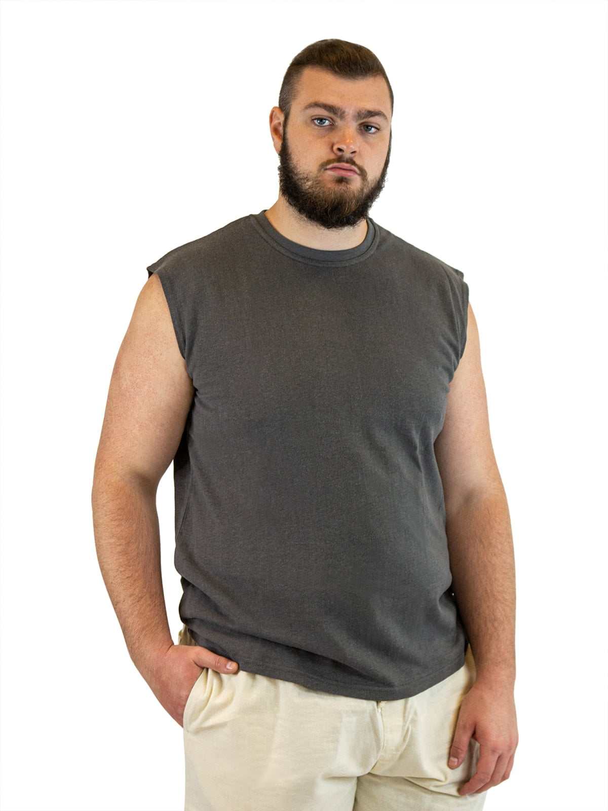 Mens Sleeveless Shirt | Hemp & Organic Cotton T-Shirt|Asatre