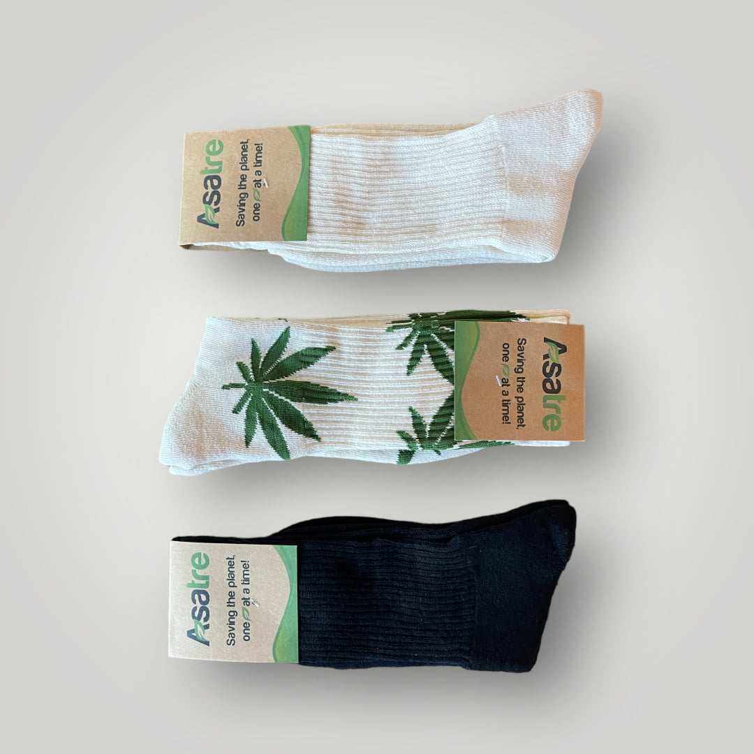 Men's Hemp and Organic Cotton Calf Socks Gift Box