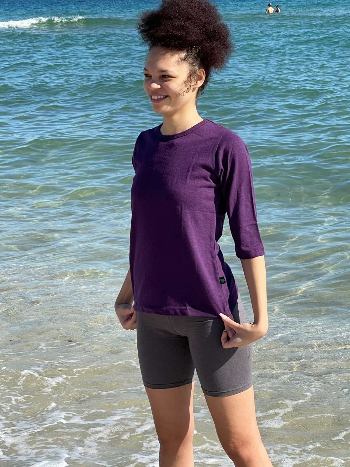 Hemp Shirt - Women's 3/4 Sleeve Organic Cotton Blend|Asatre