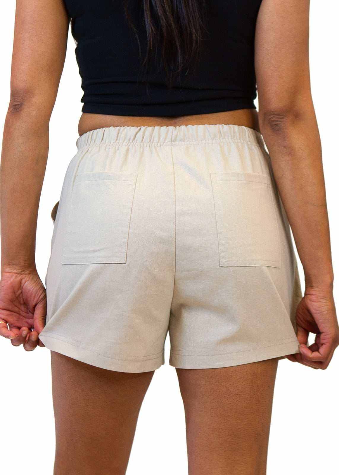 Casual Shorts - Women's Hemp Linen Like Shorts|Asatre