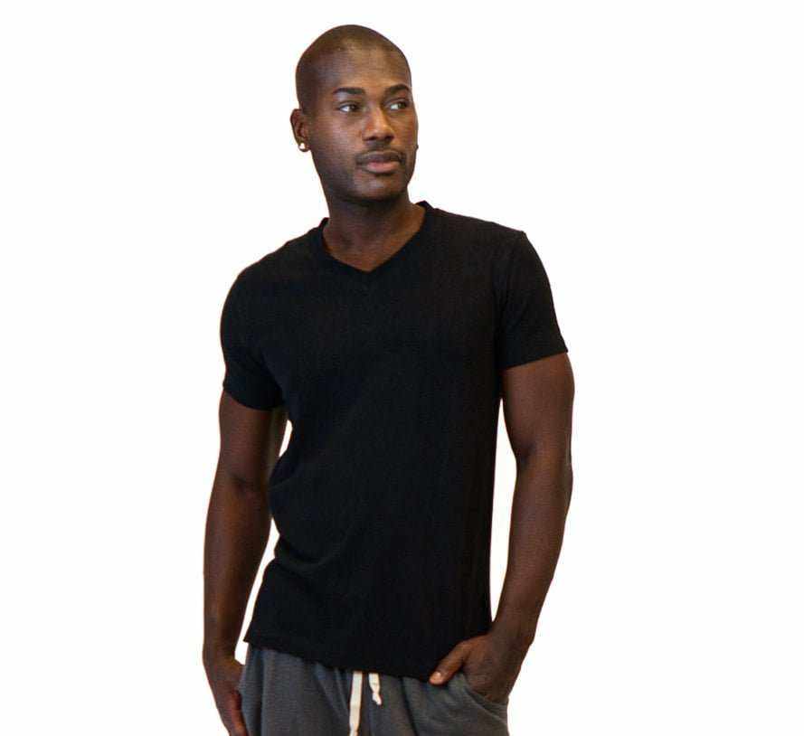 Hemp Shirt - Men's Hemp Short Sleeve V-Neck Top|Asatre