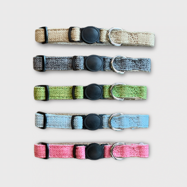 Breakaway Cat Collar - Eco-friendly Hemp Adjustable Collar