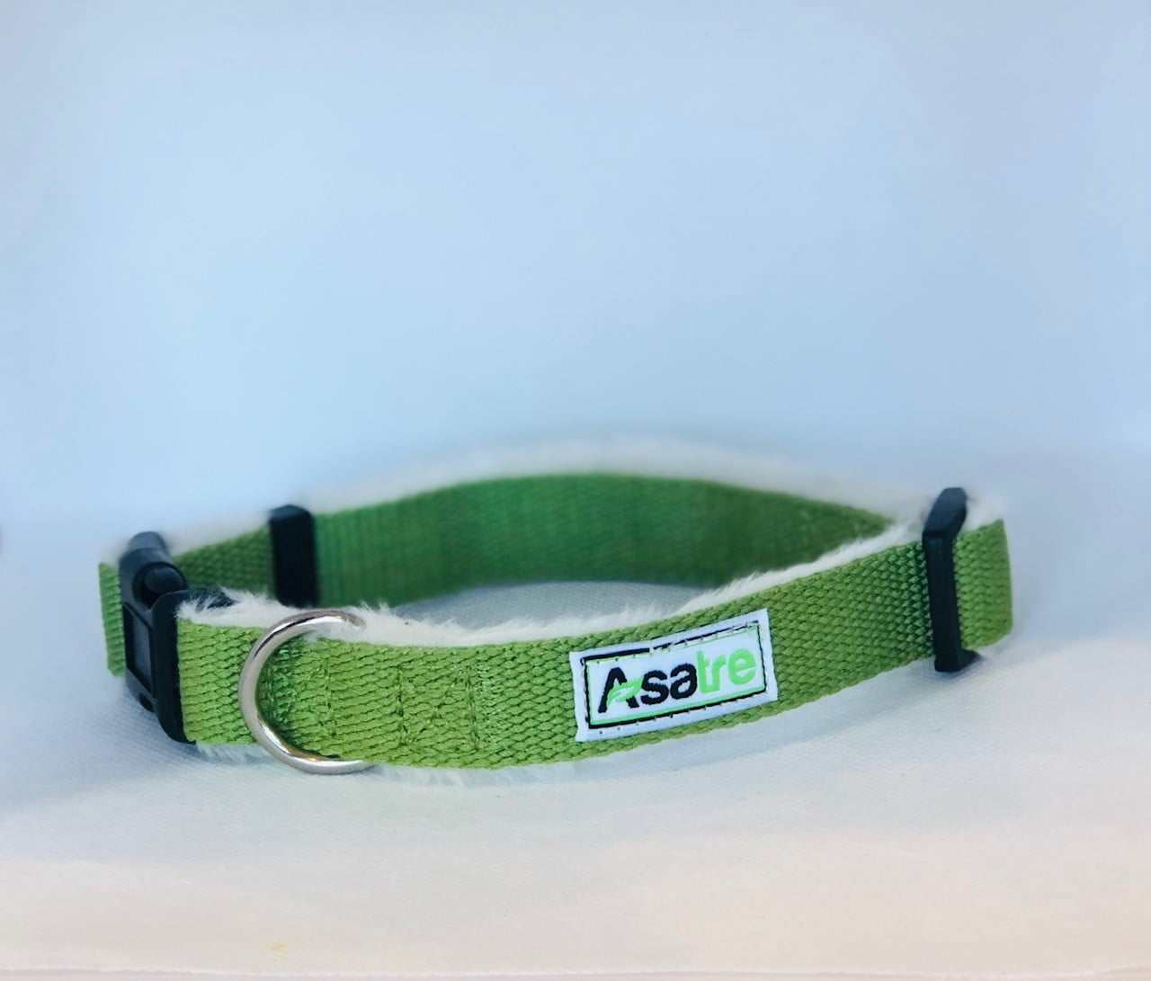 Hemp Green Adjustable Dog Collar