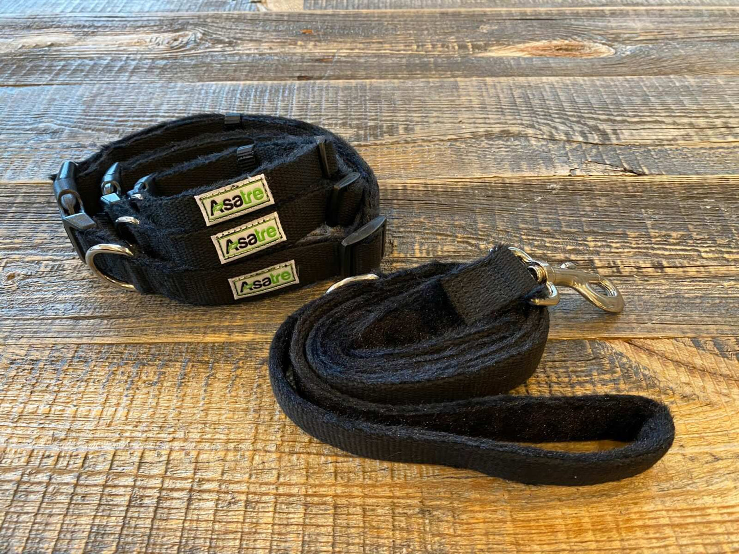 Hemp Dog Collar and Leash by Asatre