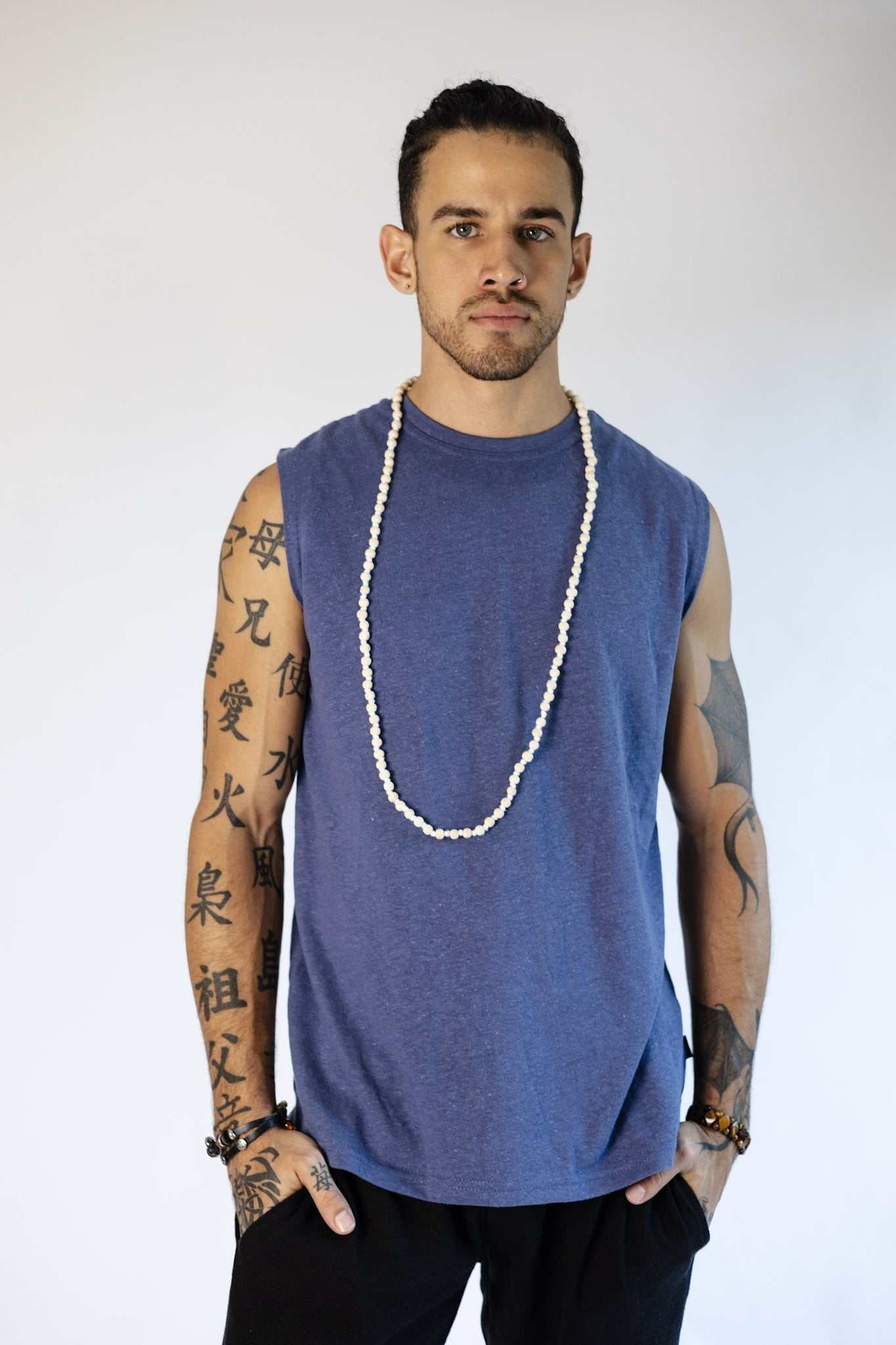 Mens Sleeveless Shirt | Hemp & Organic Cotton T-Shirt|Asatre