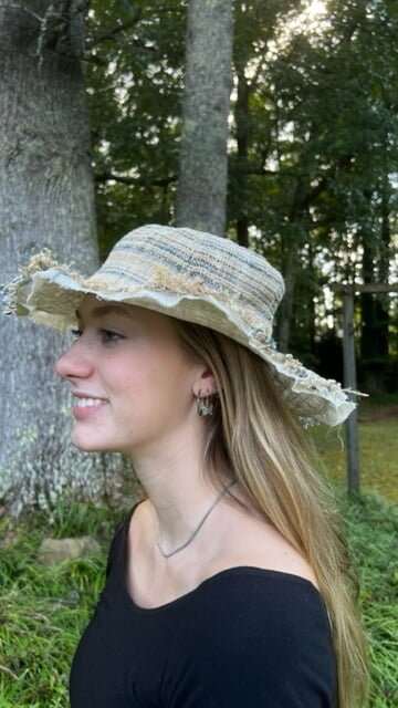 Hemp Boho Beach Sun Hat - Asatre