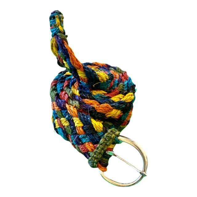 Hemp Belt - Handmade Multicolor Braided Belt