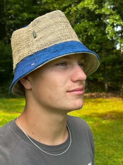 Hemp Bucket - Bright Blue