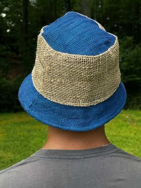 Hemp Bucket - Bright Blue