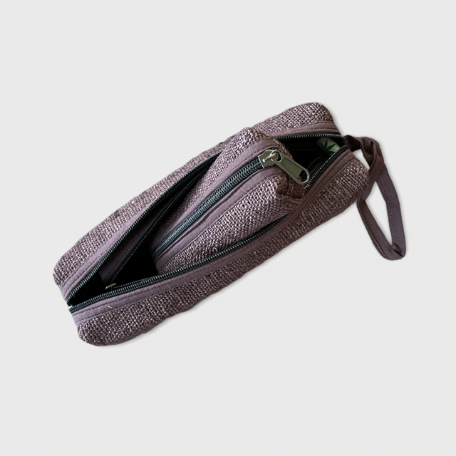 Zippered Pouches - Hemp Set of 3 Eco-Friendly Storage Bags|Asatre