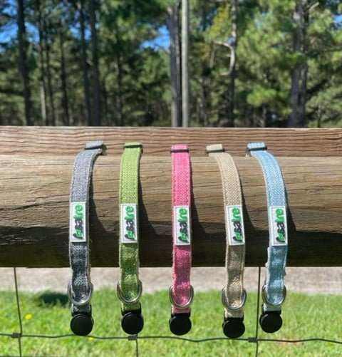 Breakaway Cat Collar - Eco-friendly Hemp Adjustable Collar