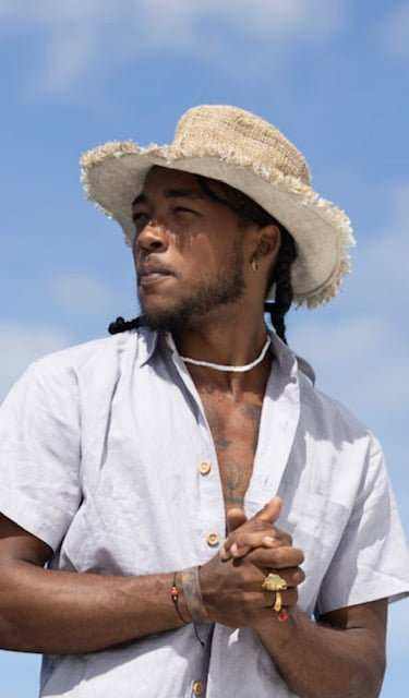 eco-friendly hemp hat with wide brim for sun protection
