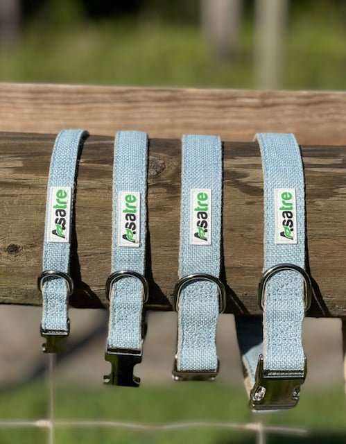Hemp Dog Collar with Metal Buckle