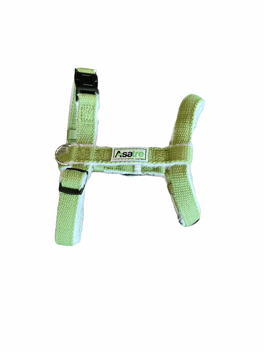 Hemp Dog Harness, Collar, and Leash Set (Green)