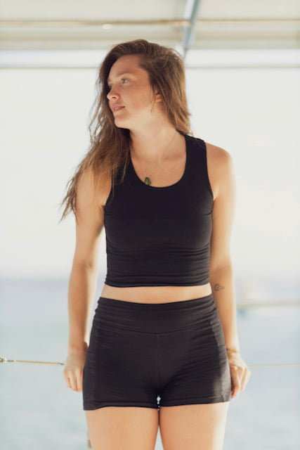 Crop Tank Hemp Top for Yoga, Workout & Casual Wear|Asatre