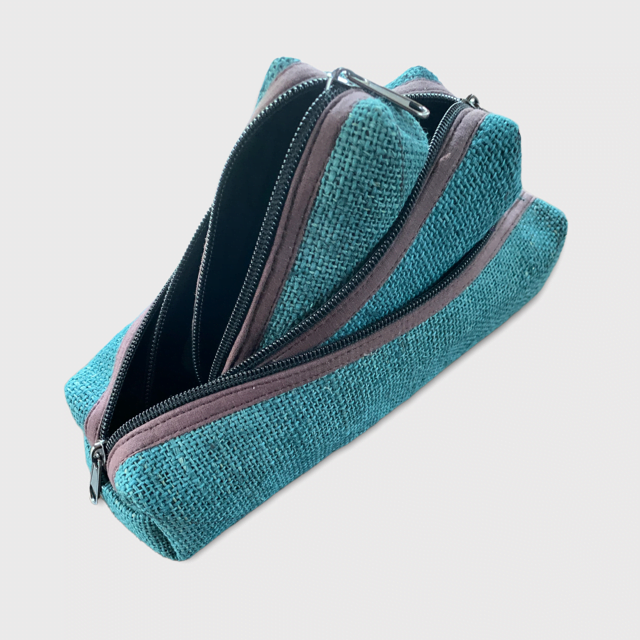 Zippered Pouches - Hemp Set of 3 Eco-Friendly Storage Bags|Asatre