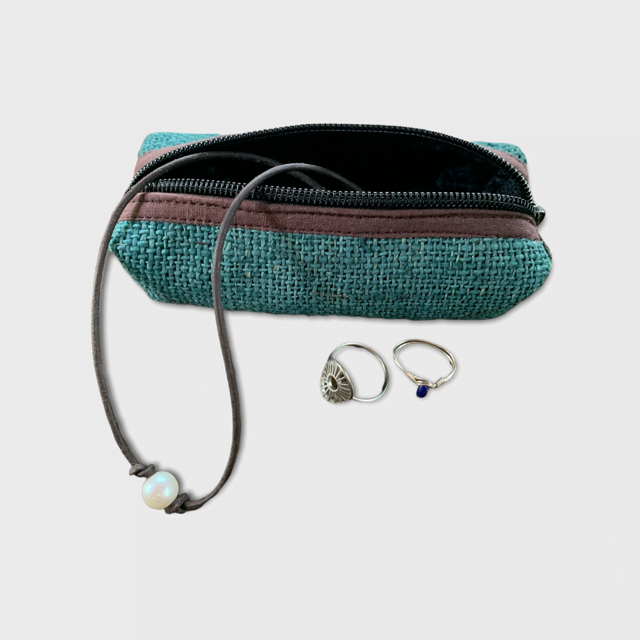 Zippered Pouches - Hemp Set of 3 Eco-Friendly Storage Bags|Asatre