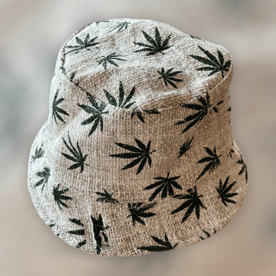 Hemp Leaf Bucket Hat from Nepal