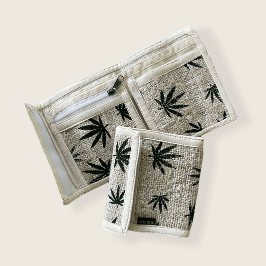 Hemp Leaf Bi-Fold Wallet
