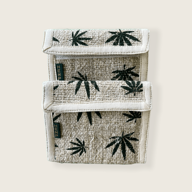 Hemp Leaf Bi-Fold Wallet